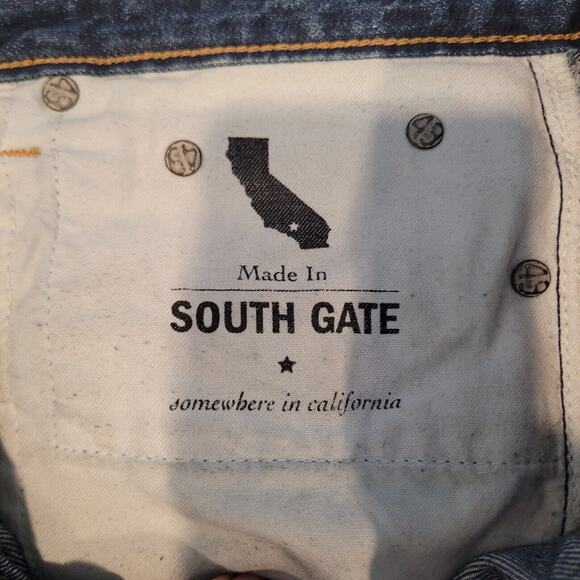 Adriano Goldschmied Jeans Womens 26 Piper Slouchy Slim Crop Stitch Selvedge Pant - Picture 11 of 14